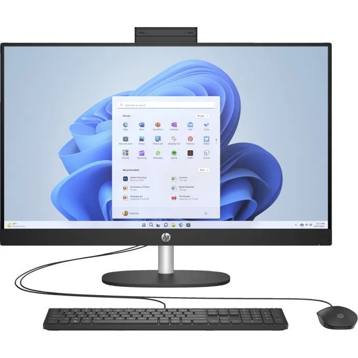 Комп'ютер HP 27-cr0030ua AiO / Ryzen7 7730U, 16, 512, WiFi, Cam, K&M (A1QY0EA) - Image 1
