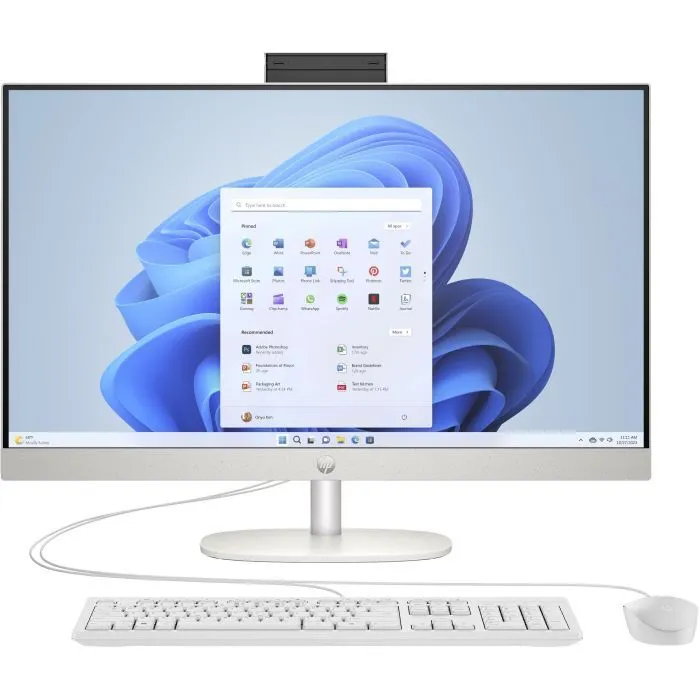 Комп'ютер HP 27-cr0039ua AiO / Ryzen5 7520U, 16, 512, WiFi, Cam, K&M (A1QY1EA) - Image 1