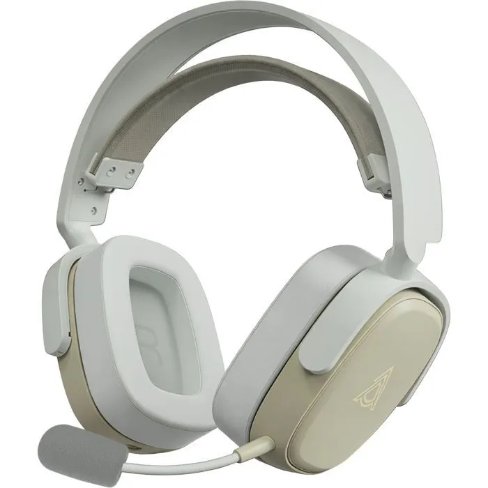Навушники Ajazz AHM09 MAX 3-Mode Gray/White (AHM09-MAX-GW) - Image 1