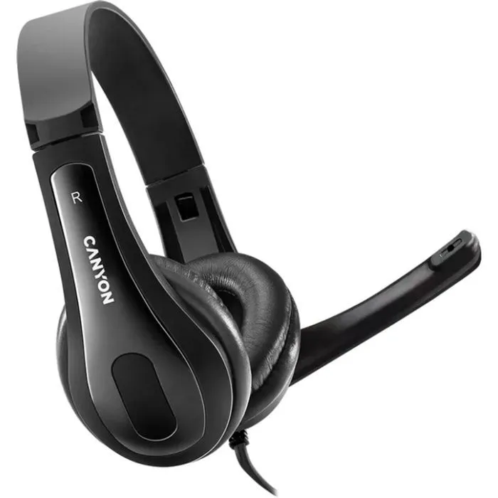 Навушники Canyon CHSU-1 USB Black (CNS-CHSU1B) - Image 1