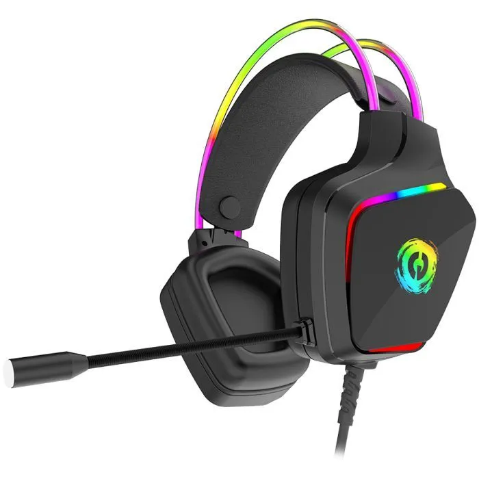Навушники Canyon GH-9A Darkless Gaming 3.5 мм RGB Black (CND-SGHS9A) - Image 1