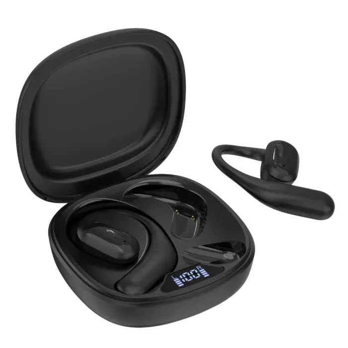 Навушники Choetech Open-ear з LED дисплеєм Black (BH-T25-BK)