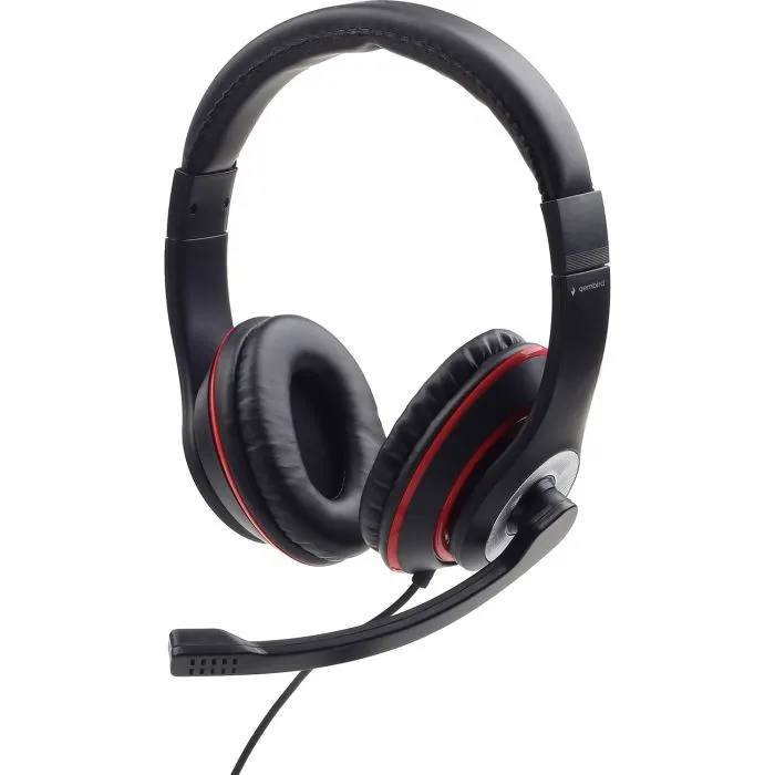 Навушники Gembird MHS-03-BKRD Black/Red (MHS-03-BKRD) - Image 1