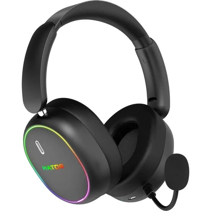 Навушники Hator Phoenix 2 Wireless Hi-Res SyncHUB connection Black (ESH40) - Image 1