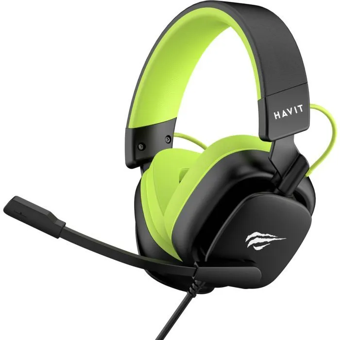 Навушники Havit H2048U USB 7.1 Black/Green (6939119034078) - Image 1