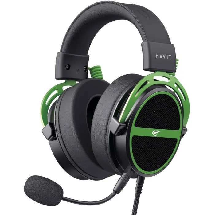 Навушники Havit HV-H2030E Black/Green (6939119067076) - Image 1