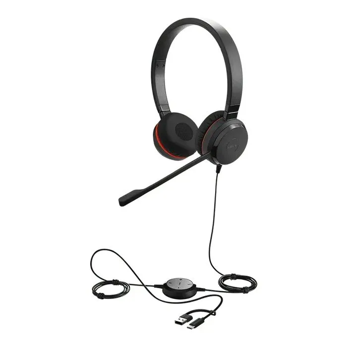 Навушники Jabra Evolve 30 II MS USB Type-C/Type-A Stereo Black (5399-823-369) - Image 1