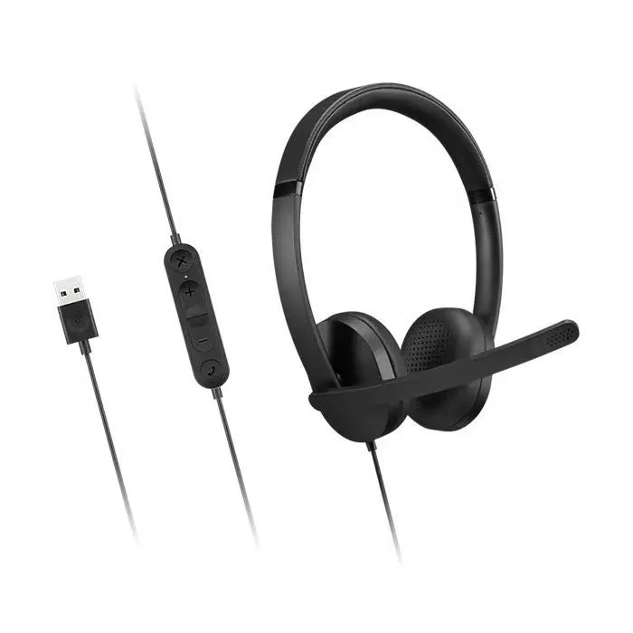 Навушники Lenovo USB-A Wired Stereo Headset Gen 2 Black (4XD1P83425) - Image 1