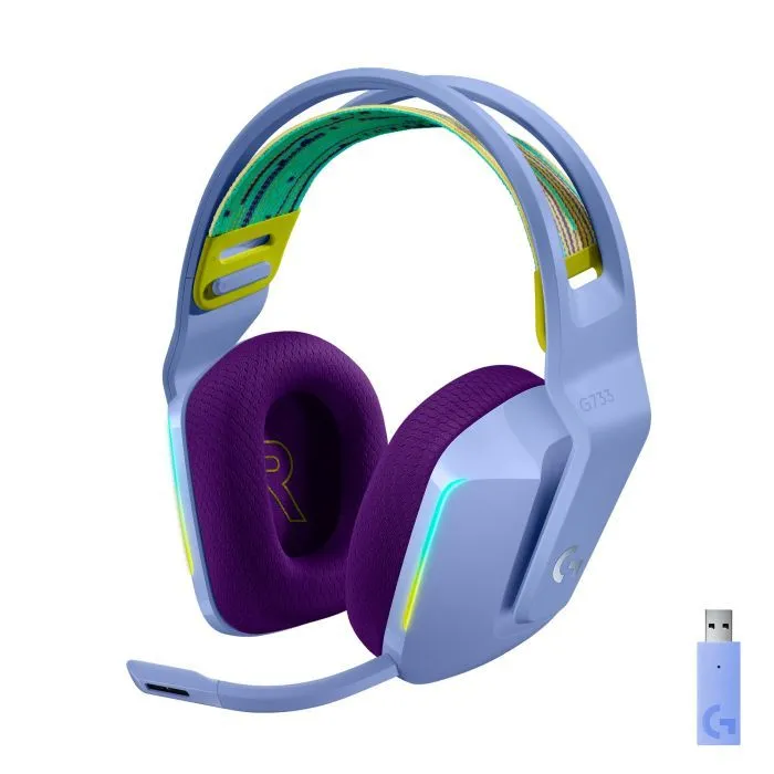 Навушники Logitech G733 Lightspeed Wireless RGB Gaming Headset Lilac (981-000890) - Image 1