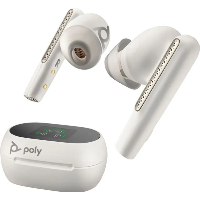 Навушники Poly TWS Voyager Free 60+ Earbuds + BT700C + TSCHC White (7Y8G6AA) - Image 1