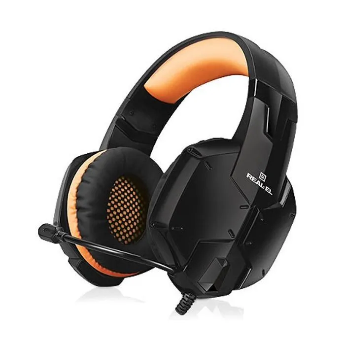 Навушники REAL-EL GDX-7700 Surround 7.1 Black/Orange (EL124100016) - Image 1