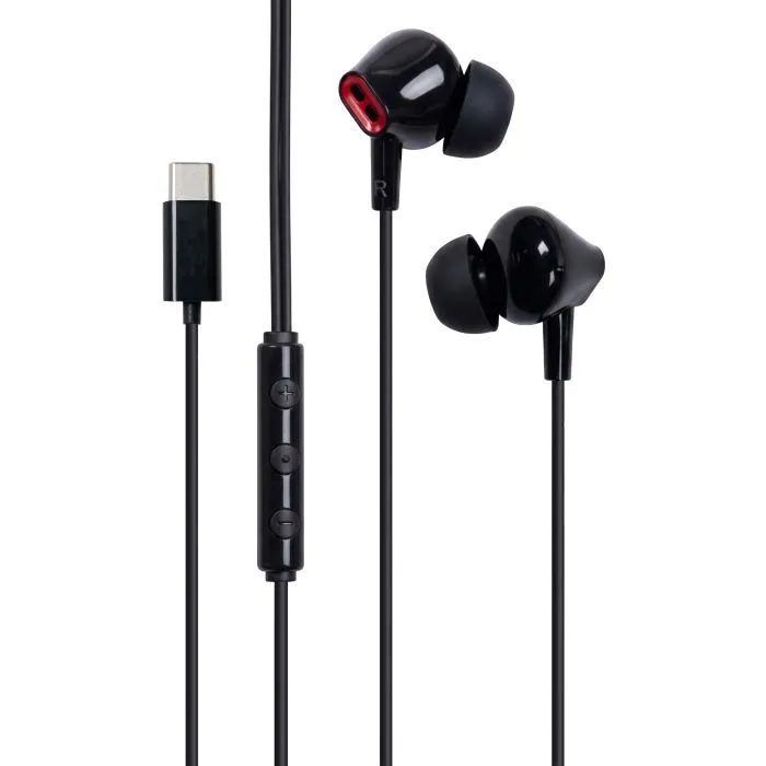 Навушники Vention Echo Lite USB-C In-Ear Wired Black (GBBBAV)