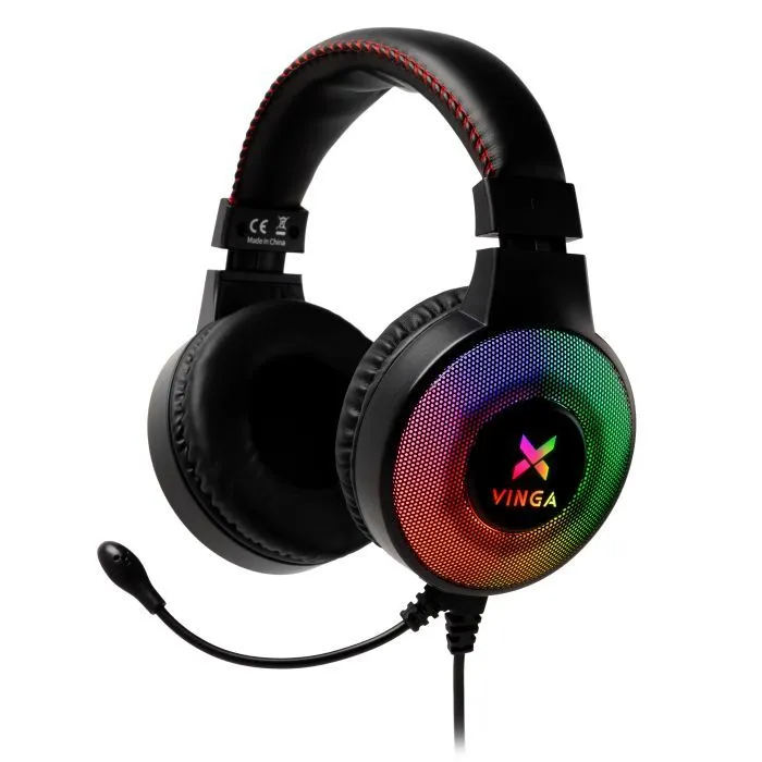 Навушники Vinga HSCU-100 Gaming LED Black (HSCU-100) - Image 1