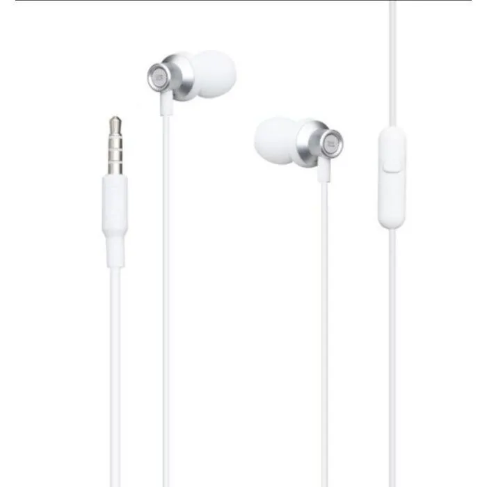 Навушники XO EP15 In-ear Metal Earphone 1.2 м White (6920680866175) - Image 1