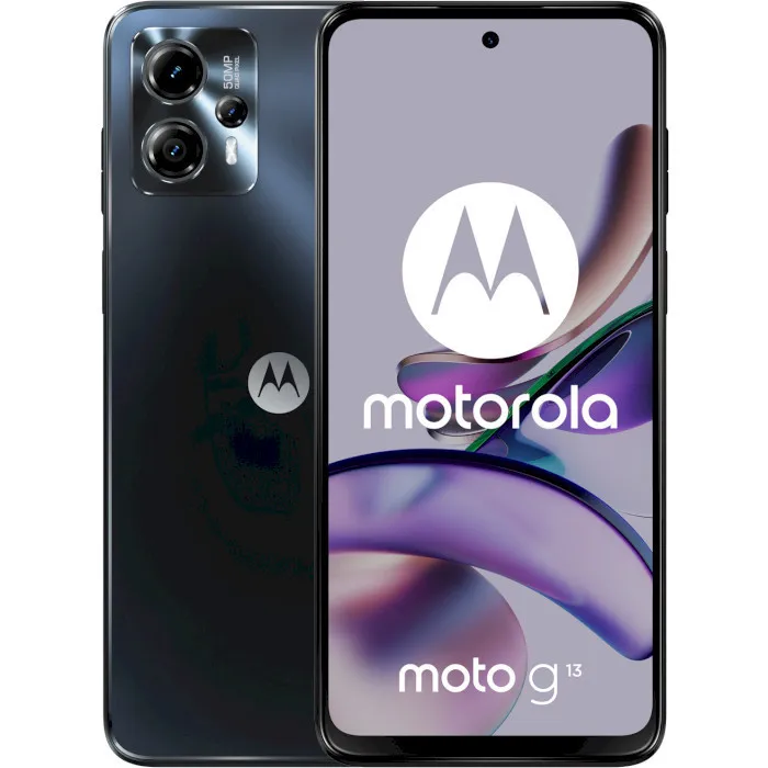 Смартфон Motorola Moto G13 4/128GB Matte Charcoal (PAWV0015RS) - Image 1