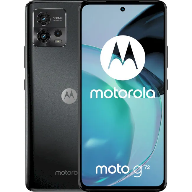 Смартфон Motorola Moto G72 8/128GB Meteorite Grey (PAVG0004RS) - Image 1
