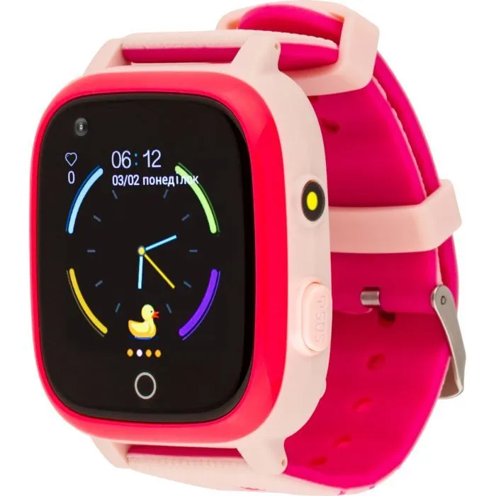 Смарт-годинник Amigo GO005 4G WIFI Kids waterproof Thermometer Pink (747018) - Image 1
