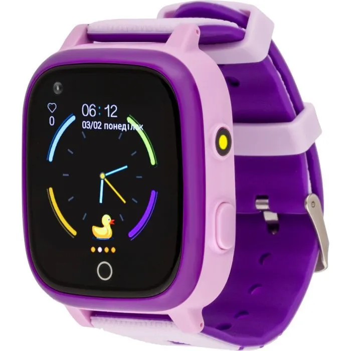 Смарт-годинник Amigo GO005 4G WIFI Kids waterproof Thermometer Purple (747019) - Image 1