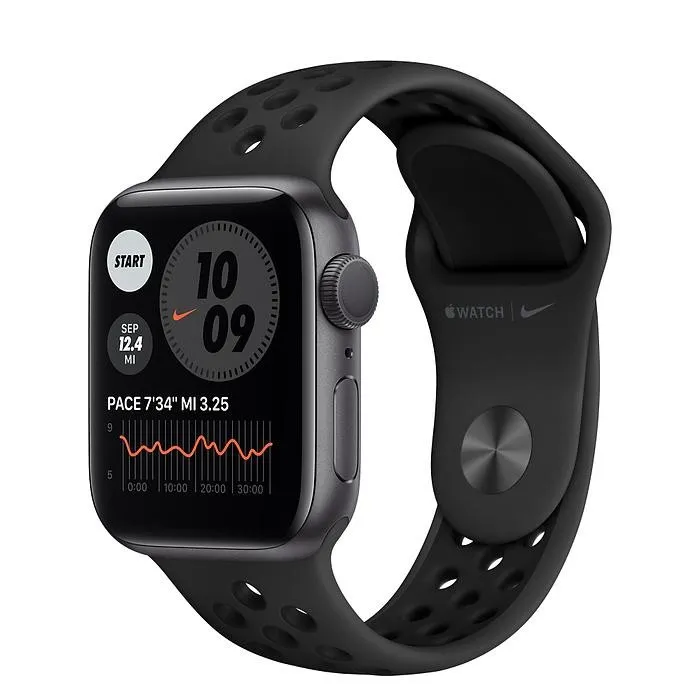 Смарт-годинник Apple Watch Nike Series 6 GPS 40mm Space Gray Al Case with Anthracite/Black Nike Sport Band (M00X3)