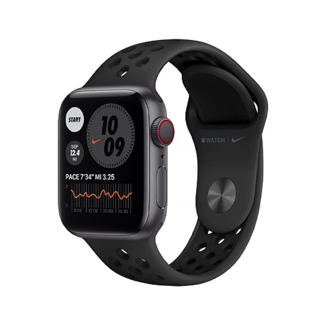 Смарт-годинник Apple Watch Nike Series 6 GPS + Cellular 40mm Space Gray Aluminum Case with Anthracite/Black Sport Band (M06L3)