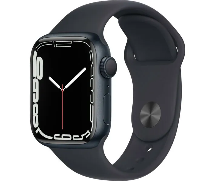 Смарт-годинник Apple Watch Nike Series 7 LTE 41mm Midnight Aluminum Case with Anthracite/Black Nike Sport Band (MKHM3)
