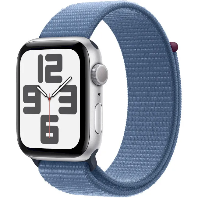 Смарт-годинник Apple Watch SE 2 GPS 44mm Silver Aluminium Case with Winter Blue Sport Loop (MREF3)