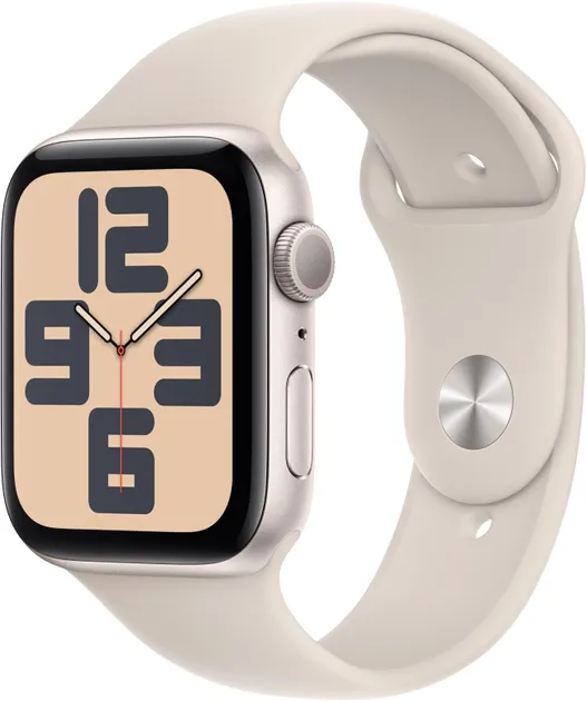 Смарт-годинник Apple Watch SE 2 GPS 44mm Starlight Aluminium Case with Starlight Sport Band S/M (MRE43) - Image 1