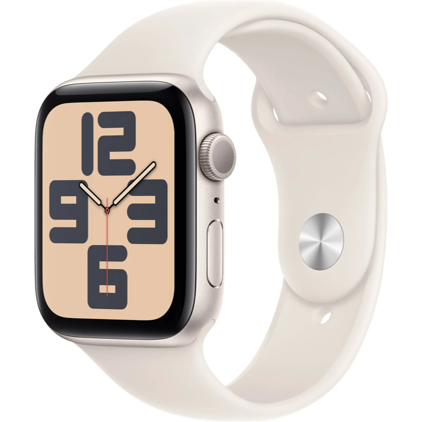 Смарт-годинник Apple Watch SE 2 GPS 44mm Starlight Aluminium Case with Starlight Sport Band - S/M (MXEU3)