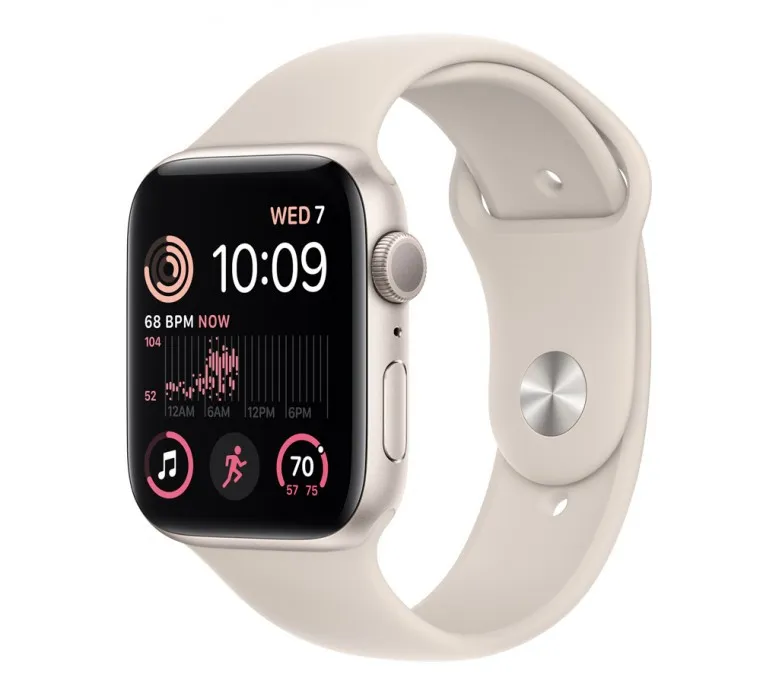 Смарт-годинник Apple Watch SE 2 LTE 40mm Starlight Aluminum Case w. Starlight Sport B. S/M (MNTK3) - Image 1