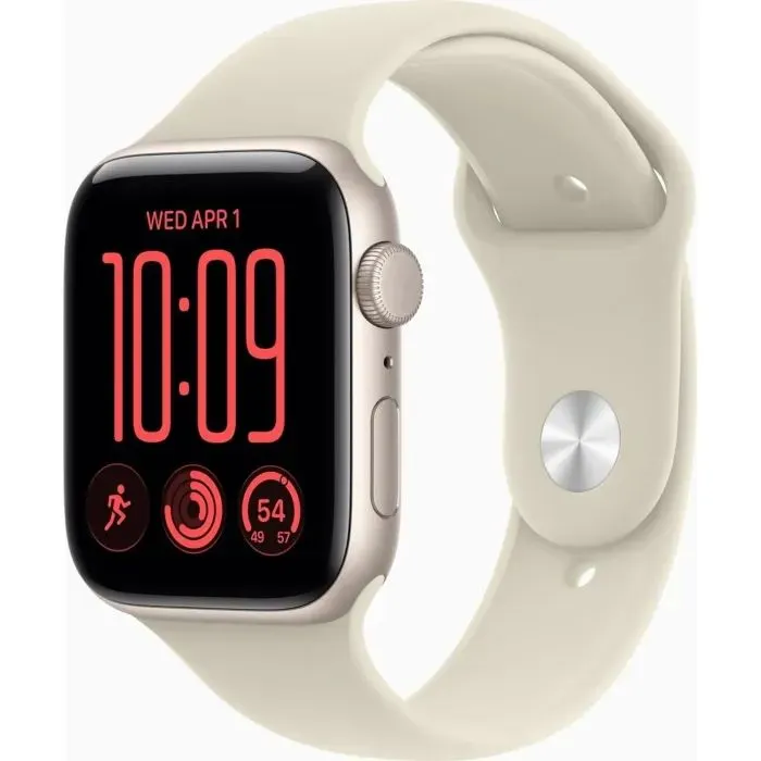 Смарт-годинник Apple Watch SE 3 2026 GPS 40mm Starlight Aluminium Case with Sand Sport Band - S/M (MJKR4) - Image 1