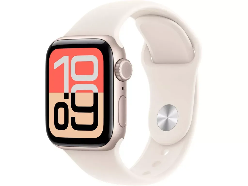 Смарт-годинник Apple Watch SE 3 GPS + Cellular 40mm Starlight Aluminium Case with Starlight Sport Band - M/L (MEP74)