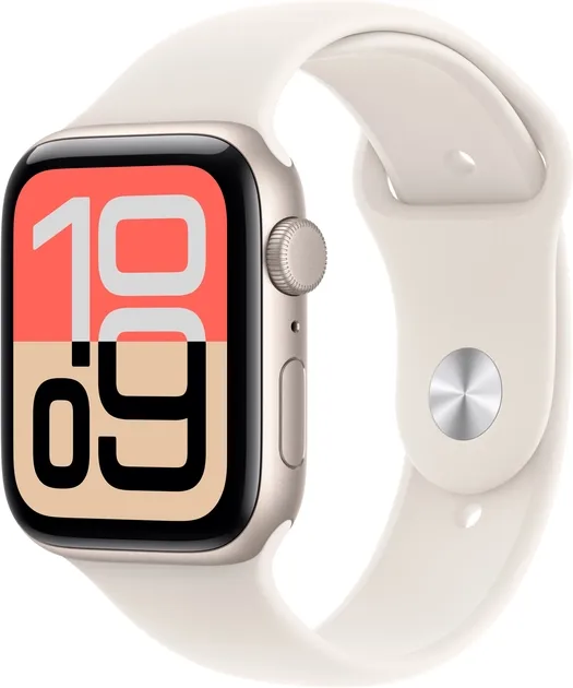Смарт-годинник Apple Watch SE 3 GPS + Cellular 44mm Starlight Aluminium Case with Starlight Sport Band - M/L (MEPF4)