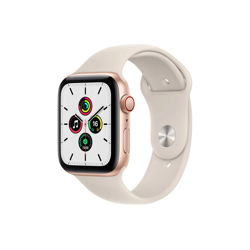 Смарт-годинник Apple Watch SE 44mm Gold Alu Starlight Sport Band GPS (MKQ53LL/A)