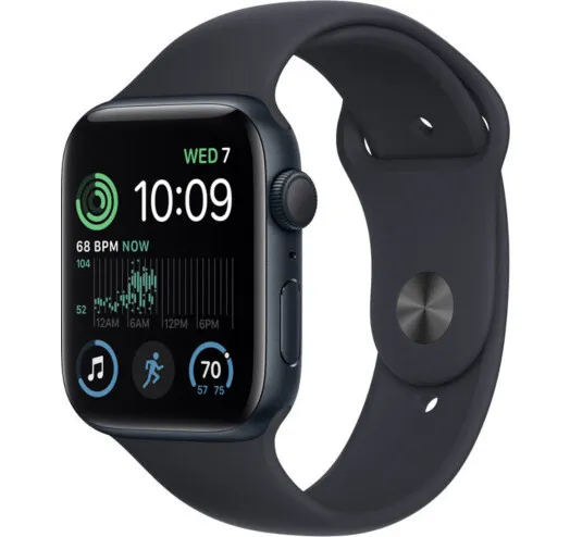 Смарт-годинник Apple Watch SE GPS 44mm Midnight Aluminium Case with Midnight Sport Band (MNK03UL/A) - Image 1