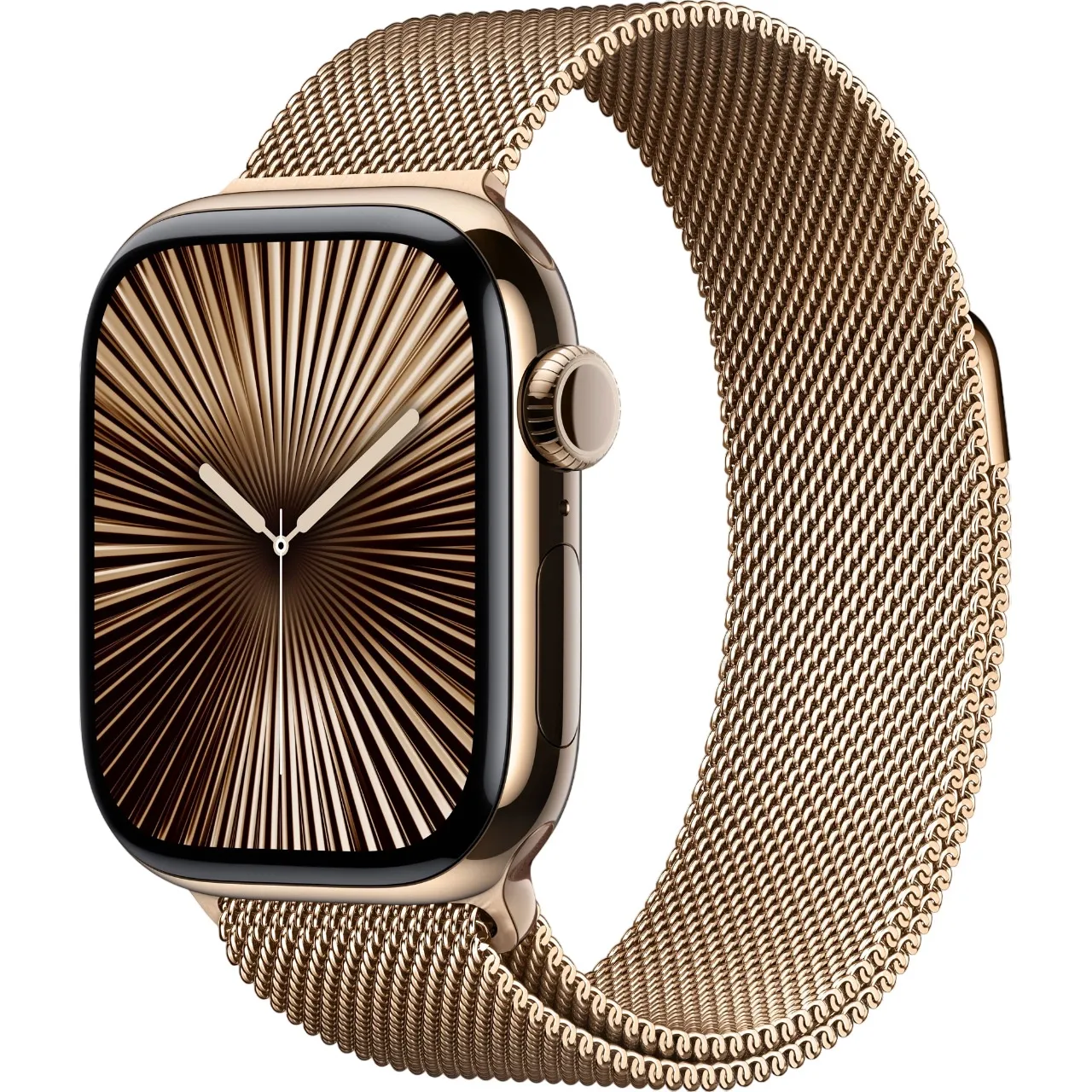Смарт-годинник Apple Watch Series 10 GPS + Cellular 42mm Gold Titanium Case with Gold Milanese Loop (MX083)