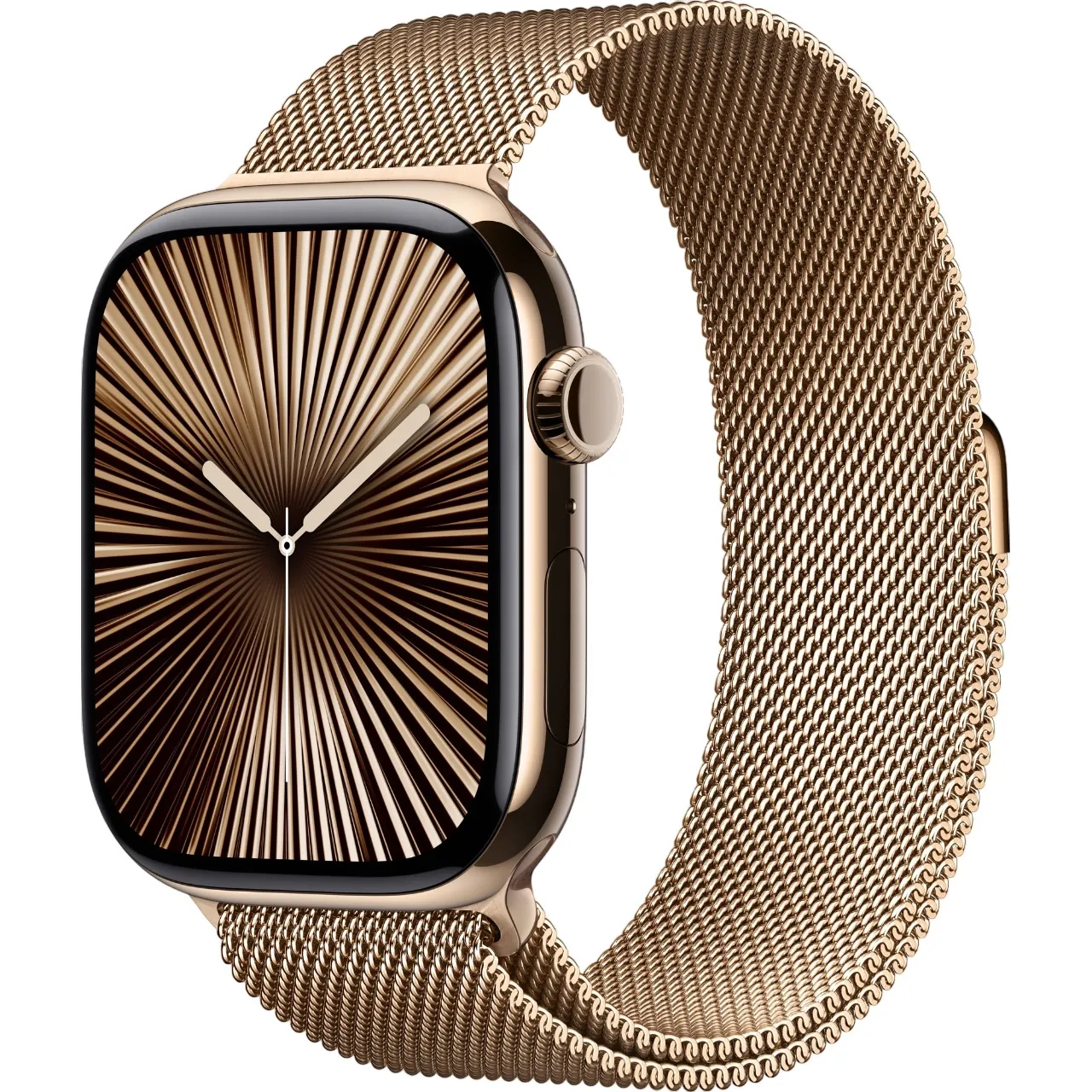 Смарт-годинник Apple Watch Series 10 GPS + Cellular 46mm Gold Titanium Case with Gold Milanese Loop - M/L (MX003)