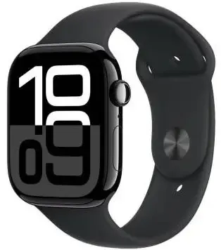 Смарт-годинник Apple Watch Series 10 GPS + Cellular 46mm Jet Black Aluminum Case with Black Sport Band - M/L (MWY43) - Image 1