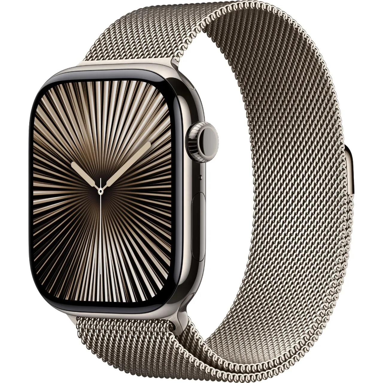 Смарт-годинник Apple Watch Series 10 GPS + Cellular 46mm Natural Titanium Case with Natural Milanese Loop - M/L (MWYC3) - Image 1