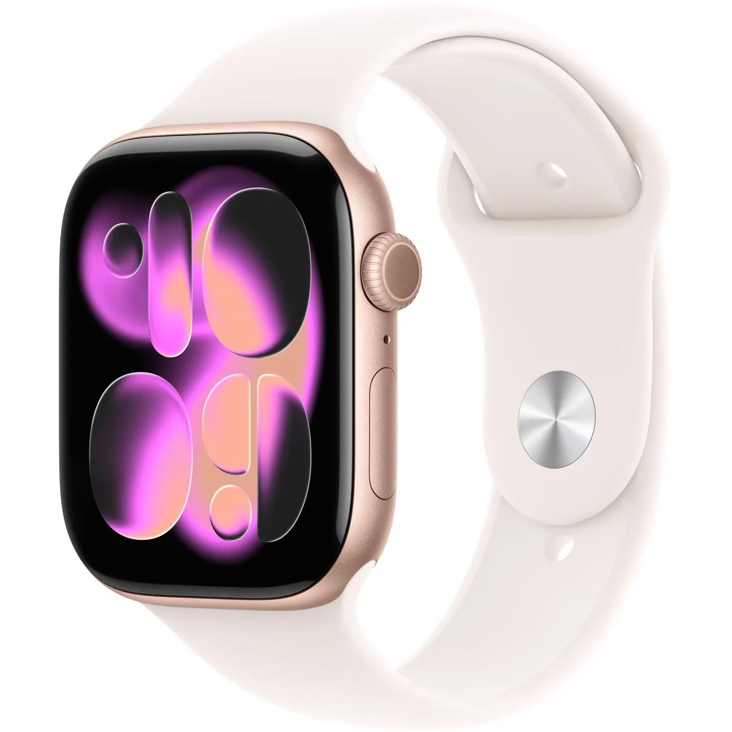 Смарт-годинник Apple Watch Series 11 GPS 46mm Rose Gold Aluminium Case with Light Blush Sport Band - S/M (MEV64)
