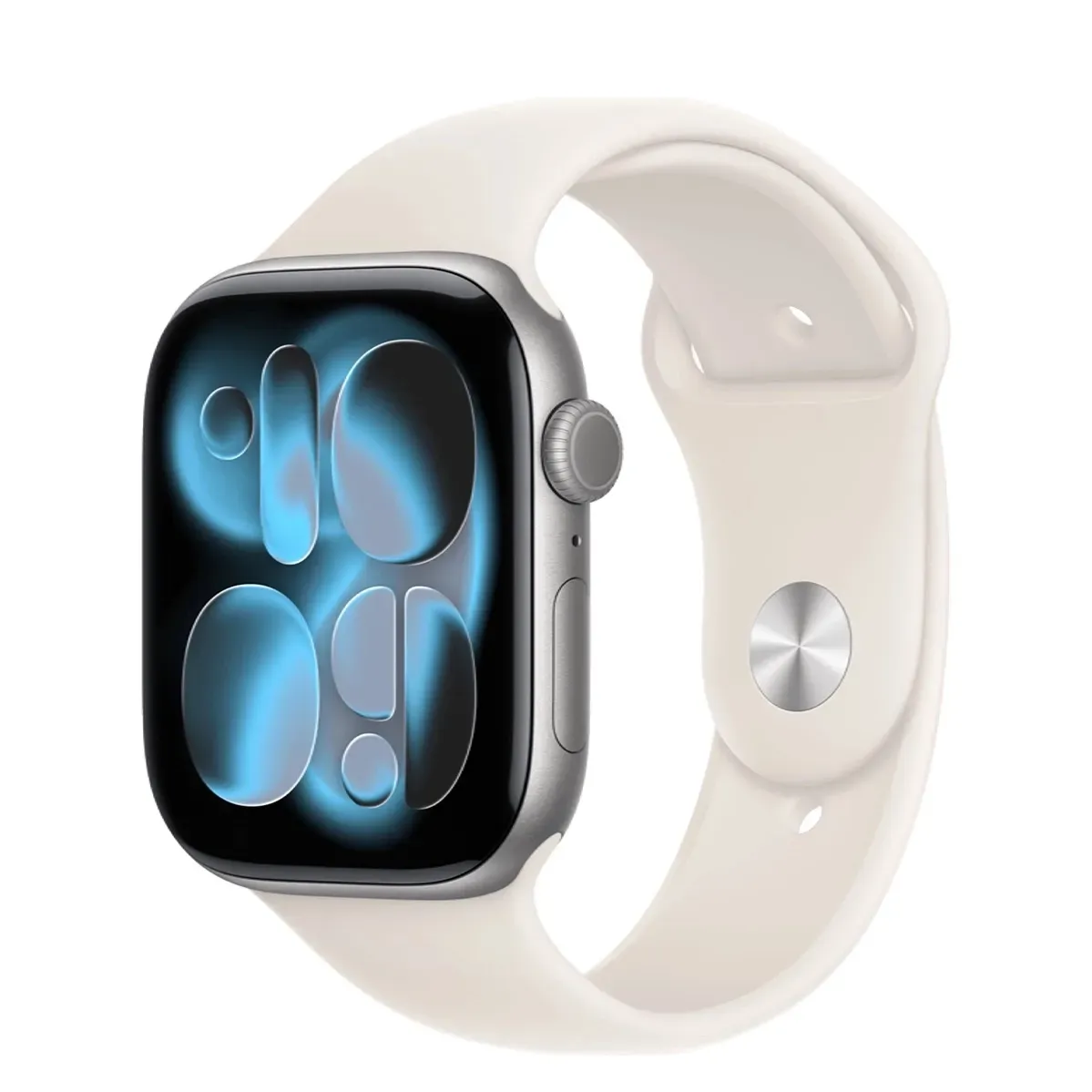 Смарт-годинник Apple Watch Series 11 GPS 46mm Space Grey Aluminium Case with Starlight Sport Band - M/L (MEW94+MXM73)