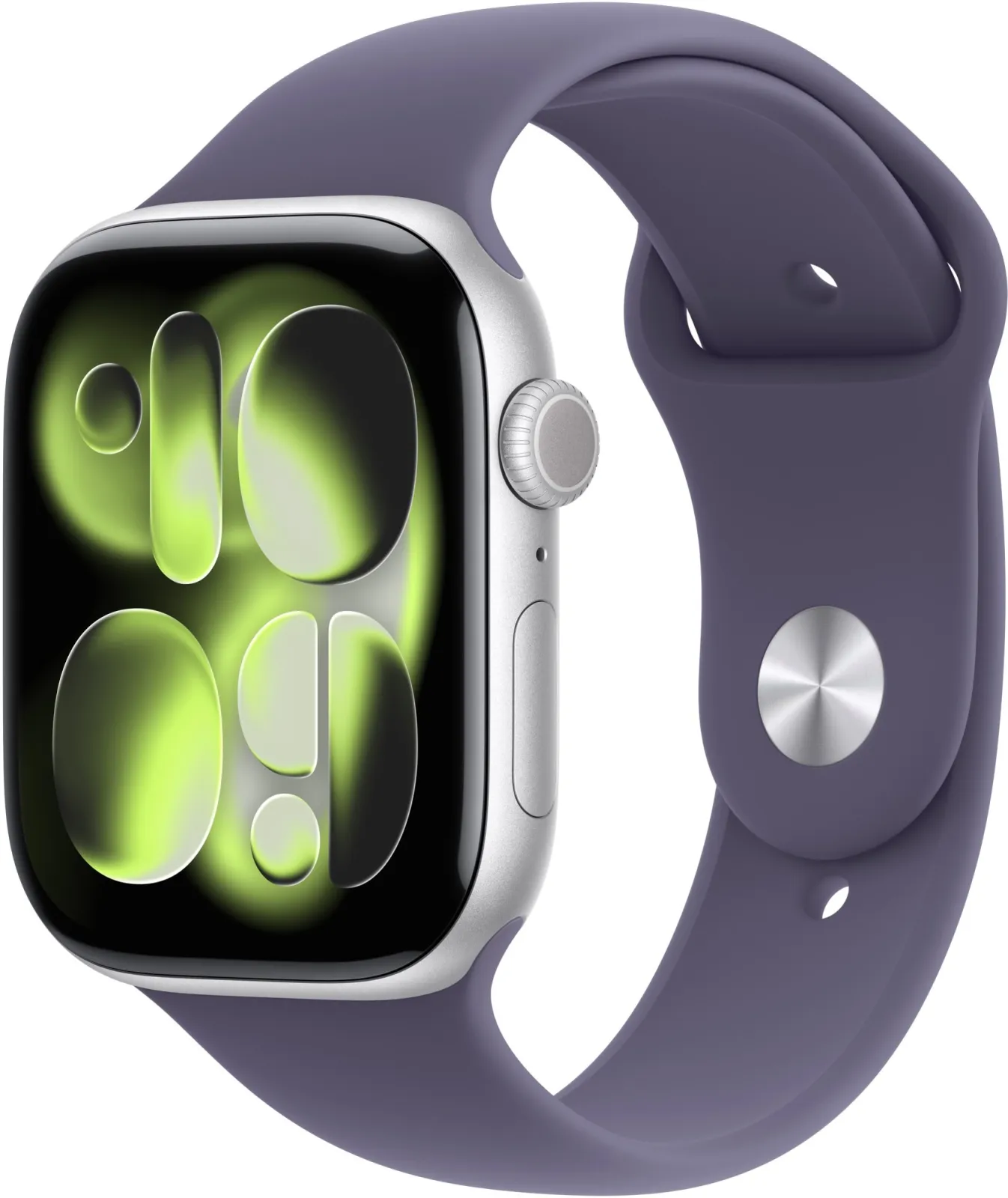 Смарт-годинник Apple Watch Series 11 GPS + Cellular 42mm Silver Aluminium Case with Purple Fog Sport Band - S/M (MF8H4)