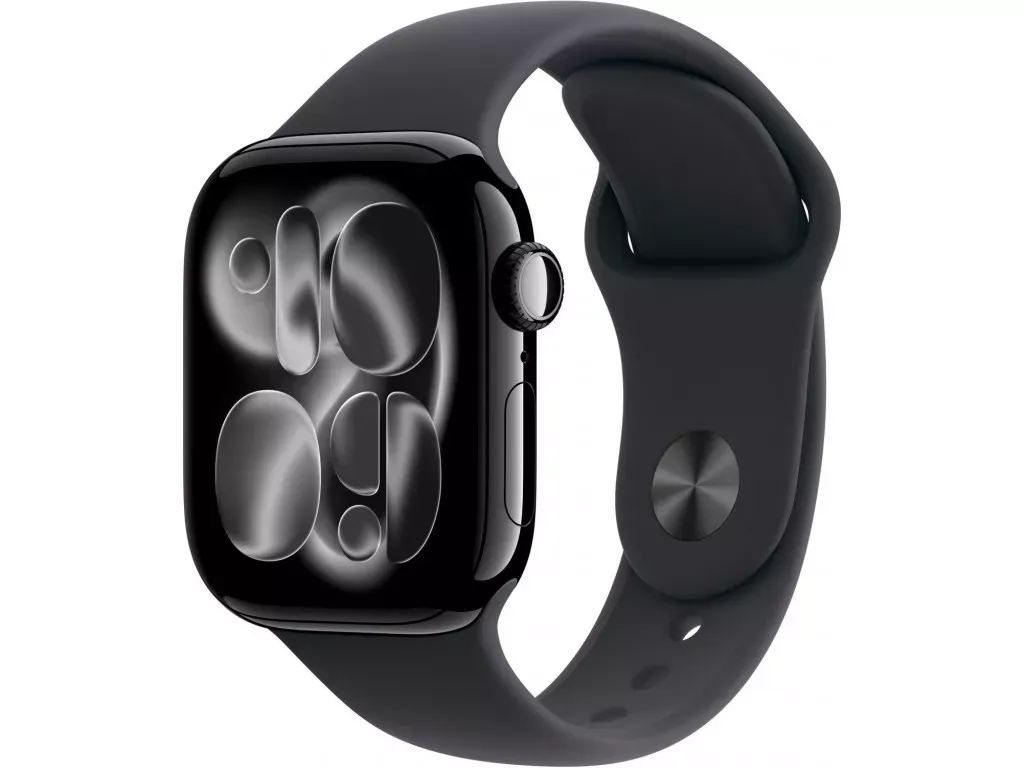 Смарт-годинник Apple Watch Series 11 GPS + Cellular 46mm Jet Black Aluminium Case with Black Sport Band - S/M (MFC24)