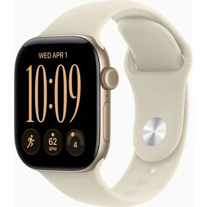 Смарт-годинник Apple Watch Series 12 GPS 42mm Light Gold Aluminium Case with Sand Sport Band - S/M (MJED4) - Image 1