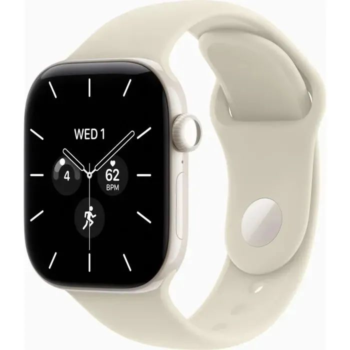 Смарт-годинник Apple Watch Series 12 GPS + Cellular 46mm Pearl White Ceramic Case with Sand Sport Band - M/L (MJH24) - Image 1