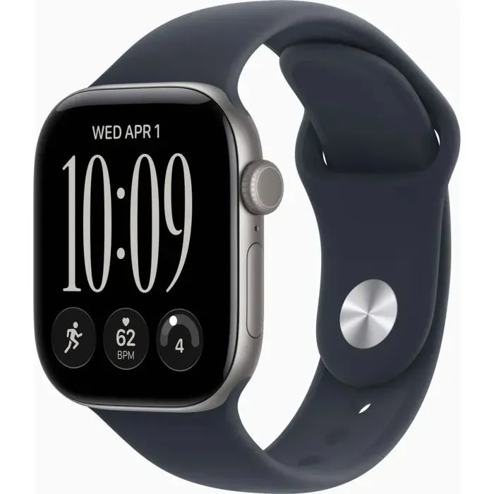 Смарт-годинник Apple Watch Series 12 GPS + Cellular 46mm Space Grey Aluminium Case with Navy Blue Sport Band - M/L (MJG74) - Image 1