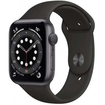 Смарт-годинник Apple Watch Series 6 GPS, 40mm Space Gray Aluminium Case with Blac (MG133UL/A)