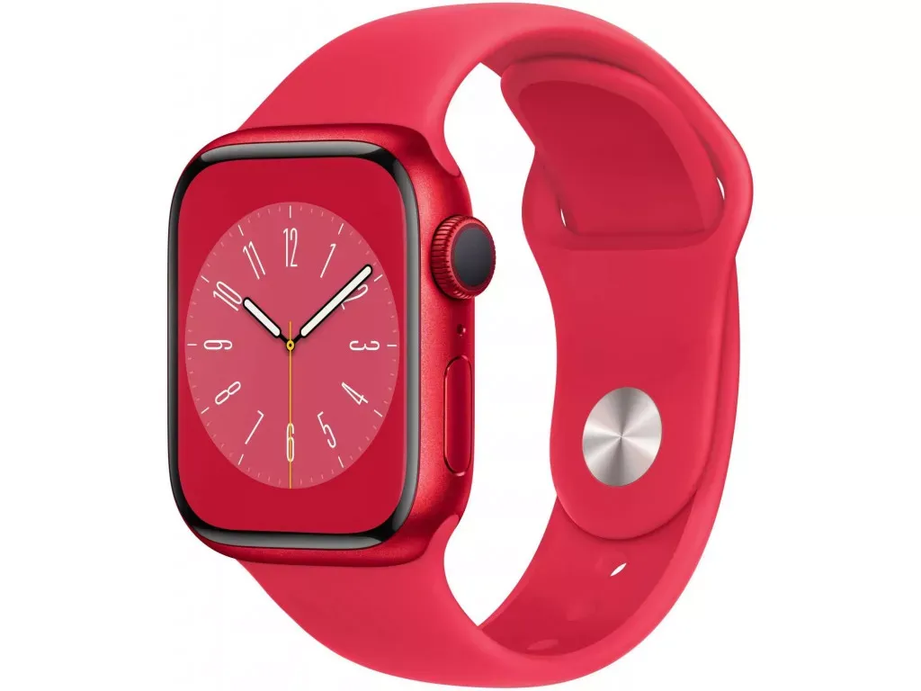 Смарт-годинник Apple Watch Series 8 GPS 41mm Product Red Aluminum Case with Product Red Sport Band - S/M (MNUG3)