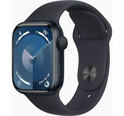 Смарт-годинник Apple Watch Series 9 GPS 45mm Midnight Aluminium Case with Midnight Sport Band - S/M (MR993) - Image 1