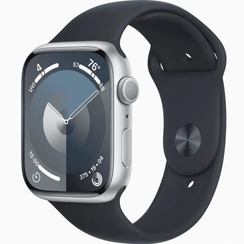 Смарт-годинник Apple Watch Series 9 GPS 45mm Silver Aluminum Case with Midnight Sport Band (MR9R3+MT593)