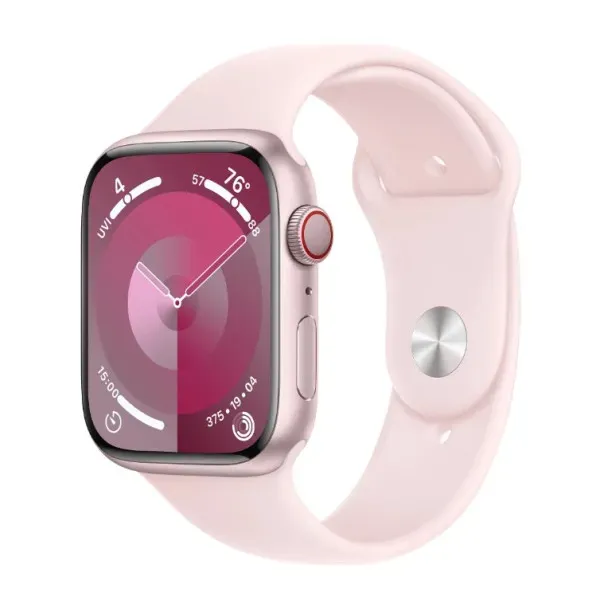 Смарт-годинник Apple Watch Series 9 GPS + Cellular 45mm Pink Aluminium Case with Light Pink Sport Band - M/L (MRML3) - Image 1